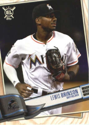 2019 Topps Big League #261 Lewis Brinson Miami Marlins - Image 1 of 2
