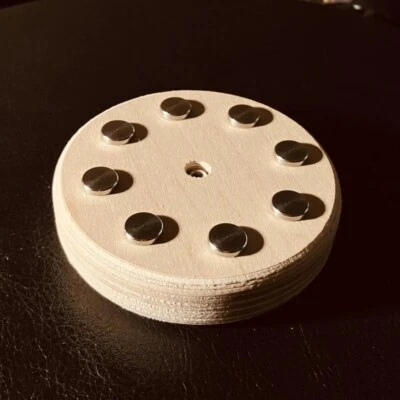 Turntable Stabilizer Birch Plywood+Stainless Steel 304 - Image 1 of 3