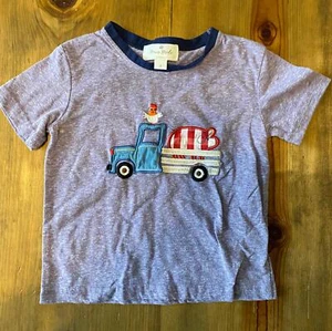 Boys Marie Nicole Applique Farm Truck Top Sz 5 - Picture 1 of 1
