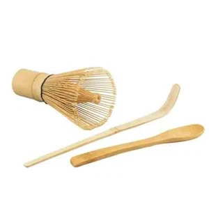 Matcha Set Besen Chasen Schale aus Bambus Hochwertiges Matcha Tee Zubehör 3 Stk - Bild 1 von 7