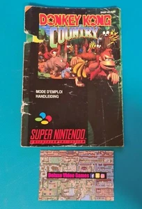 SUPER NINTENDO SNES : Notice Manuel Instruction Booklet - donkey kong country - Imagen 1 de 4