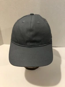 Sombrero de papá liso gris en blanco, correa ajustable, limpio, excelente estado - Imagen 1 de 7