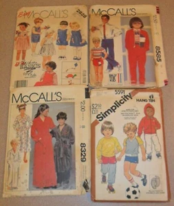4 Vintage Sewing Patterns Children, Boys', Girls', Toddlers' McCALL'S SIMPLICITY - Picture 1 of 9
