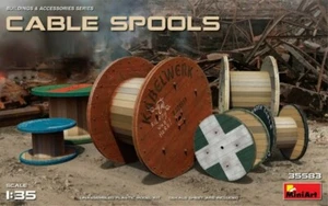 MINIART 1/35 Cable Spools 6 w/20 decal options MIA35583 - Picture 1 of 1
