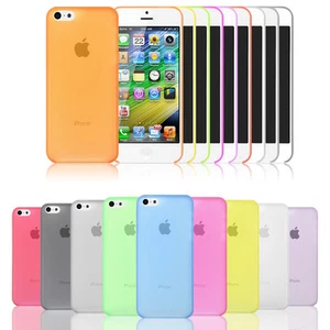 NEW 0.3mm Ultra Thin Hard Shell Matte Snap On Cases Cover For Apple iPhone 5C - Picture 1 of 1