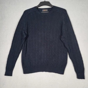 Brooks Brothers Maglione Uomo M Maglia Cavo 100% Cotone Girocollo Made in Japan - Foto 1 di 8