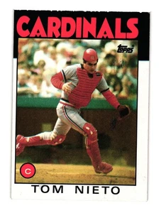 1986 Topps #88 Tom Nieto St. Louis Cardinals - Foto 1 di 2