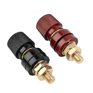 Newest Post Terminal Power Remote 8mm Black&red Connector Professional - Picture 1 of 12