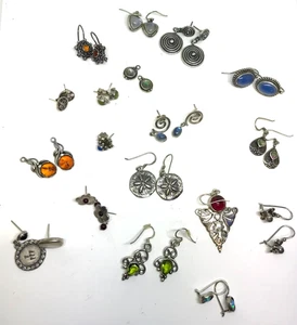 Huge Sterling Silver Stud/ Dangly Earrings Bundle Hallmarked .925 Weight 62.7g - Picture 1 of 12