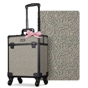 Byootique Rolling Makeup Train Case Cosmetic Trolley Organizer Rococo GainsBoro - Picture 1 of 9