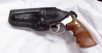 G&G Federal Man Holster Left Hand Black 4 in Revolver Gould & Goodrich G-VG - Image 1 of 4