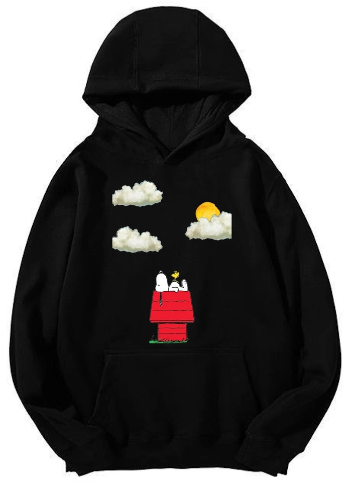 Sudadera con Capucha Snoopy Doghouse Sunset - Sudadera Unisex con Diseño de Escena Clásica Peanuts Foto 1 de 2