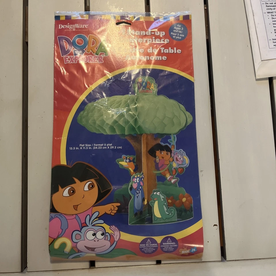 Dora The Explorer Decoration NWT Honeycomb Stand Up Centerpiece - Image 1 of 4