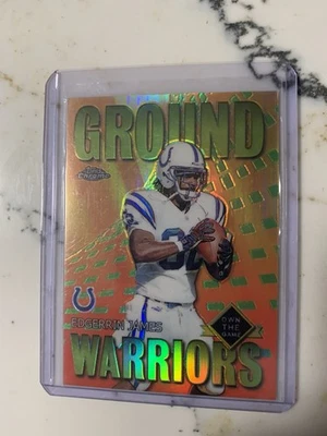 Topps 2001 cromo Ground Warriors refractor GW1 Edgerrin James Colts  Foto 1 de 3