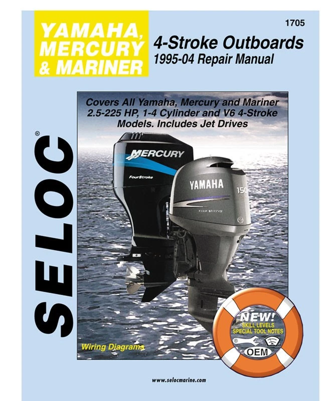 Seloc Marine 1705 Yamaha/Merc/Mariner 4 Stroke 1995-04 - Image 1 of 1