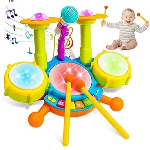 Kids Drum Set for Toddlers 1-3 Musical Baby Toys for 1 Year Old Boy Gifts - Picture 1 of 7
