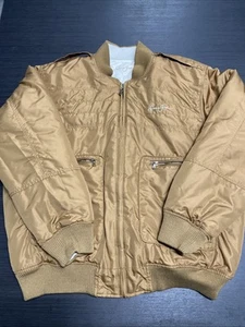 Vintage Sean John Men XL Brown And White Reversible Bomber Jacket Full Zip Up - Picture 1 of 12
