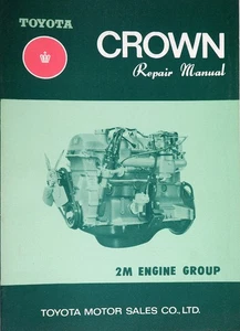 1969 1970 1971 Toyota Crown 2M Engine Shop Service Repair Manual Original - Foto 1 di 5