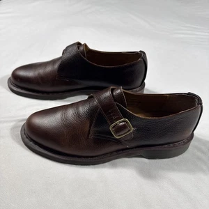 Scarpe Dr Martens unisex USM 10 USL 11 Padraic Monk cinturino fibbia grana ciottoli - Foto 1 di 13