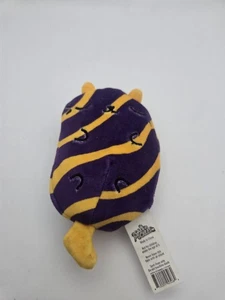 Cats vs Pickles - PBJellie #002 - Purple & Yellow Striped - 4" Plush Beanbag Toy - Picture 1 of 2