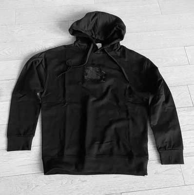 Burberry Hoodie Black Embroidered Logo Size S - Image 1 of 4