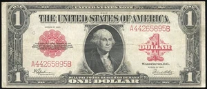 1923 $1 Legal Tender Note – Rare Red Seal - US Paper Money – No Reserve Auction - Picture 1 of 2