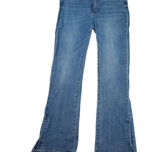 Judy Blue Jeans Women 13/31 Blue Flare Leg Split Hem Denim Stretch JB88476 - Picture 1 of 11