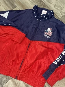 Giacca a vento Hello Kitty x Team USA pista ragazza grande 7/8 Olympic Sanrio - Foto 1 di 10