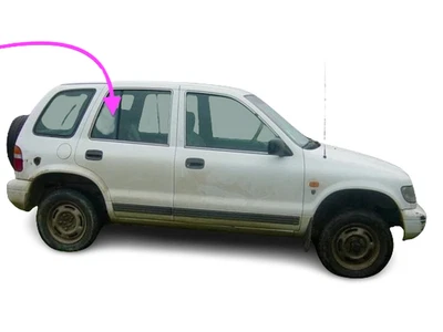 Se adapta a: 1995-2002 Kia Sportage 4D SUV lado del pasajero ventana de ventilación trasera derecha vidrio Foto 1 de 4