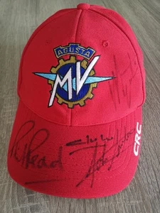 MV Agusta Original Cap signiert von Claudia Castiglioni, Surtees, lesen, Ago Proof - Bild 1 von 8