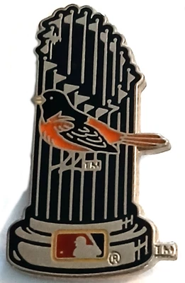 Orioles Pins RARE Baltimore Orioles Pin World Series Trophy Commemorative Pin - Image 1 of 3