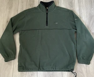 Izod Perform-X 1/4 Zip Langarm Fleecepullover Herren Large Hunter Green - Bild 1 von 11
