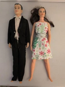 Vintage Set of 2 John & Lisa Littlechamp Remco LITTLECHAP Dolls - Picture 1 of 19