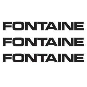 Fontaine Trailer Decal Fontaine Lowbed Lowboy Vinyl Sticker - Any Size - Foto 1 di 1