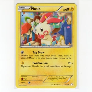 Pokémon TCG Plusle 47/113 BW Legendary Treasures Regular Card EN-LP 2013 - Picture 1 of 3