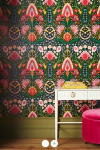 Anthropologie Mind the Gap Susie Q Wallpaper Anthracite SKU #WP20628 - Picture 1 of 11