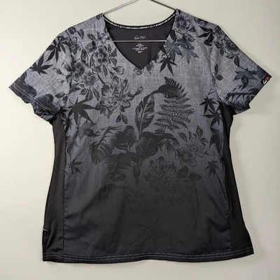 Blusa Médica Koi Lite Reform Para Mujer L Corte Ajustado Gris 2 Bolsillos Elastizada Ombre Dobby Foto 1 de 4