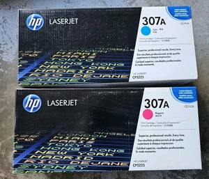 Genuine HP 307A Toner Cartridges CE740A, CE741A, CE742A, CE743A - CE5225 - Picture 1 of 3