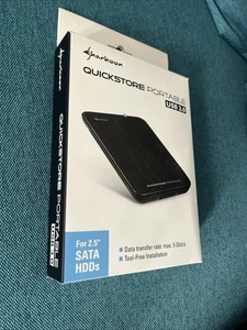 Tragbare Externe Mobile Festplatte 320 GB schwarz Made In Germany - Bild 1 von 2