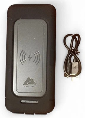 Ozark Trail 20,000 mAh Qi Wireless Power Bank with Charging Pad –Water-Resistant - Image 1 of 3