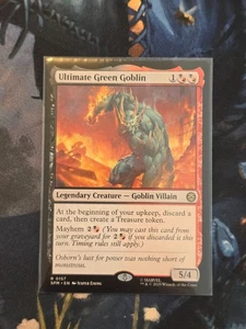 MTG Ultimate Green Goblin 0157 Marvel's Spider-Man Regular Rare Legendary - Picture 1 of 2