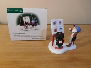 Dept 56 North Pole Accessory - Leonardo & Vincent - #56.56801 - MIB - Free Ship - Picture 1 of 3