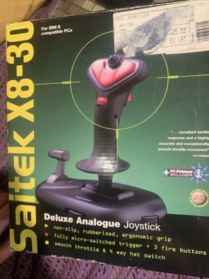 Saitek X8-30 Vintage Retro Analogue PC Joystick - Image 1 of 4