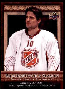 2010-11 Upper Deck Biography Of A Season Patrick Sharp #BOS24