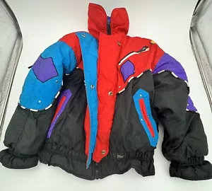 Vintage Giacca 80s Jacket Heavy Down Filled Size Youth 10-12 - Picture 1 of 4