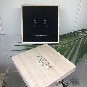 Kreafunk Ahead Earbud Headphone - Black colour With Wooden Gift Box - Picture 1 of 4