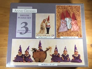 Anne Geddes Deluxe Puzzle Set Includes 3 Puzzles Ceaco New Factory Sealed - Bild 1 von 1