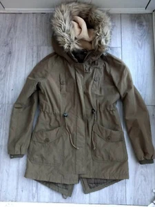Jane Norman Green Parka Jacket Size 10 Good Condition - Picture 1 of 9