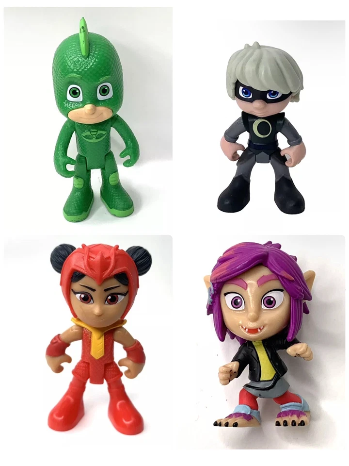 Lote de máscaras PJ (3) An Yu Gekko Wolfy Kid Luna Girl 3" figura de acción juguete Hasbro Foto 1 de 4