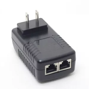2.5G Gigabit 48V PoE Injector Adapter Power Over Ethernet 802.3at U6 Enterprise - Picture 1 of 6